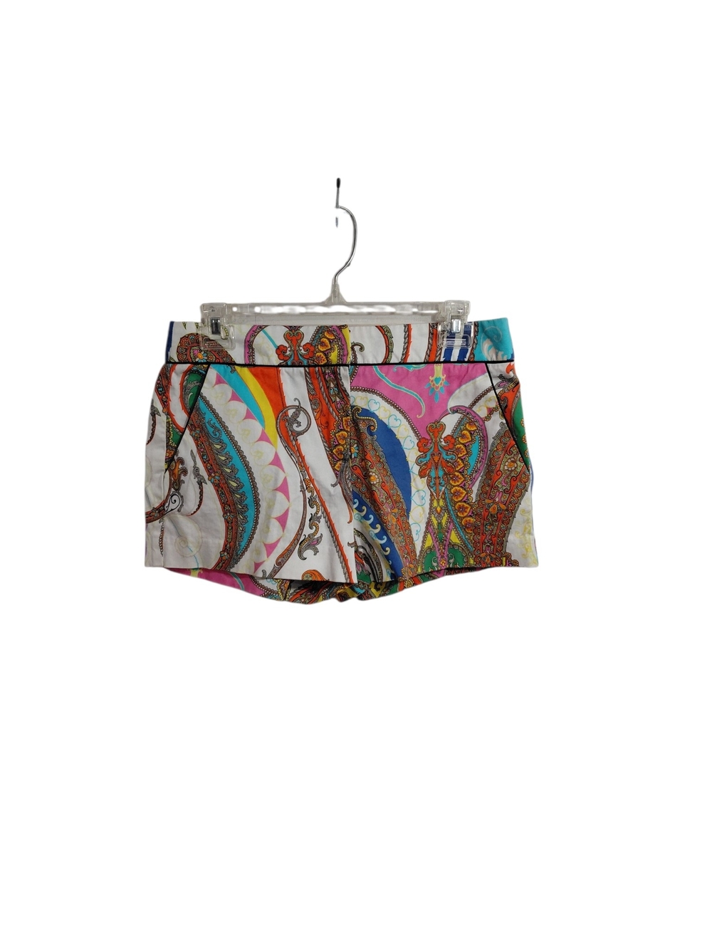 Trina Turk Multicolor Paisley Athletic Shorts - Pink, Blue, Green, Orange